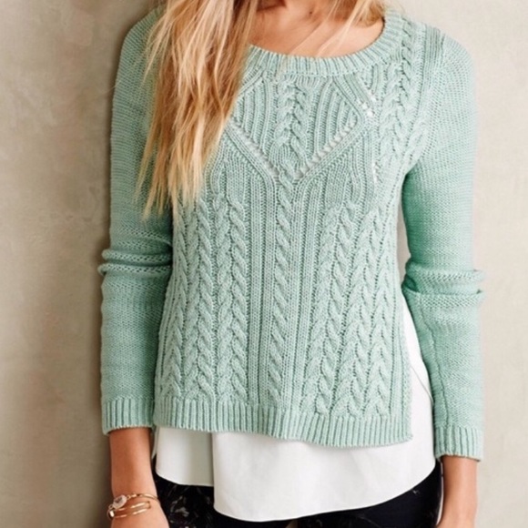 Anthropologie Moth Cabled Ella sweater - Picture 3 of 4